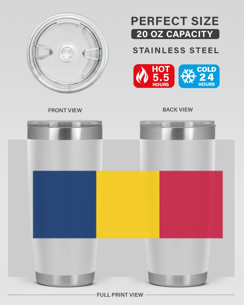 Chad 164#- world flags- Tumbler