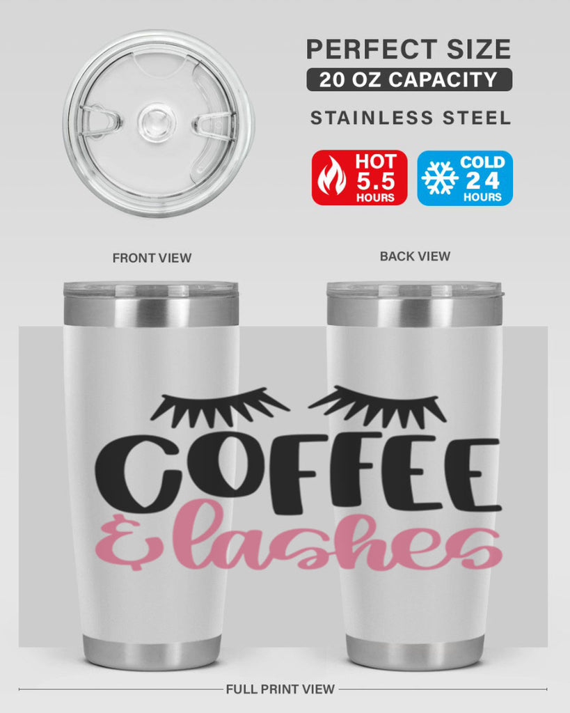 Coffee Lashes Style 110#- make up- Tumbler