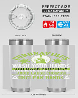Coronavirus Wash Your Hands Use Style 1#- corona virus- Tumbler