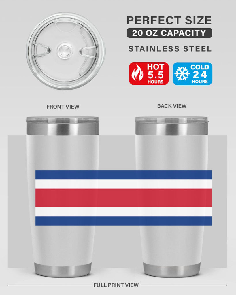 Costa Rica 157#- world flags- Tumbler