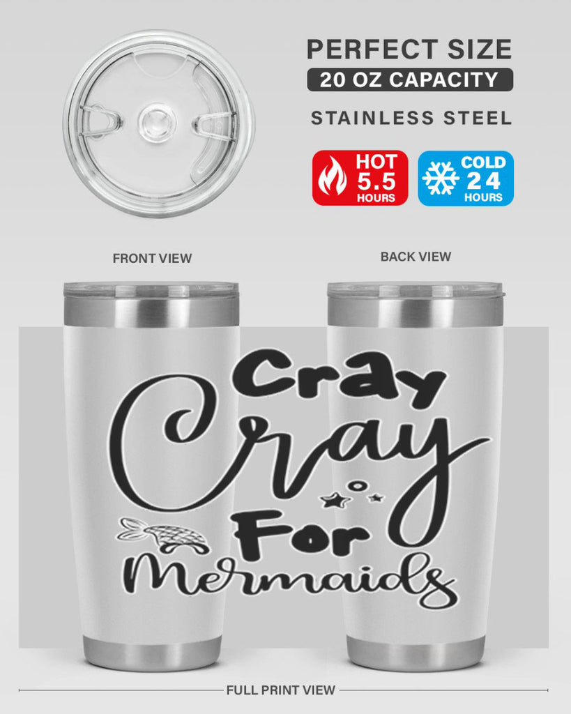 Cray Cray For Mermaids 88#- mermaid- Tumbler