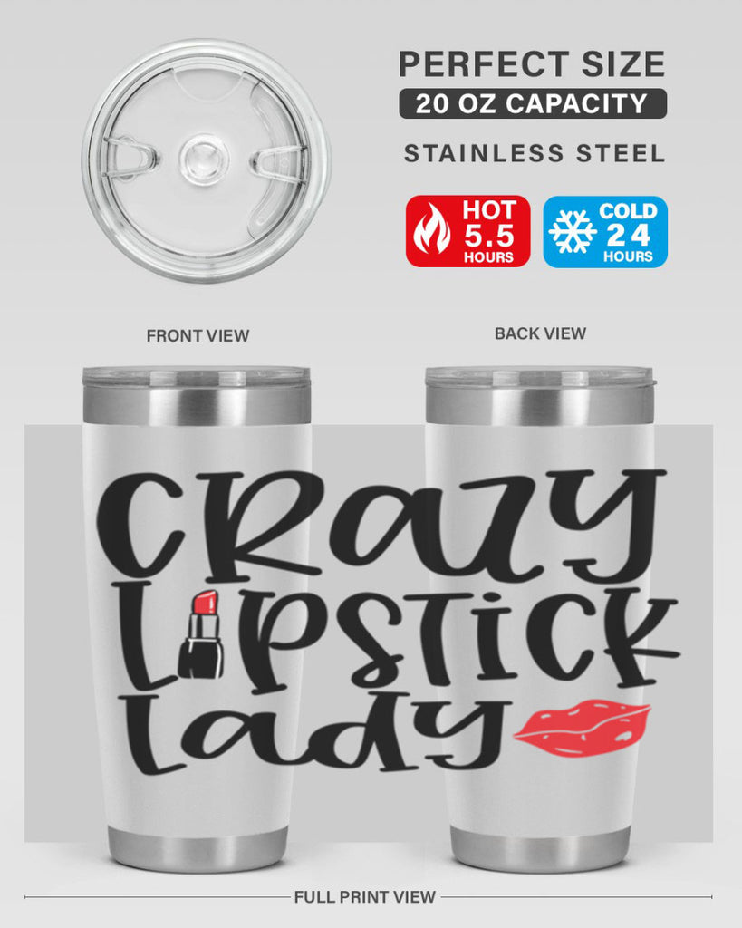 Crazy Lipstick Lady Style 240#- make up- Tumbler