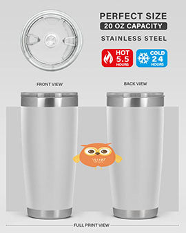 Cute Owl A TurtleRabbit 2#- owl- Tumblers