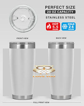 Cute Owl Always Love You A TurtleRabbit 3#- owl- Tumblers