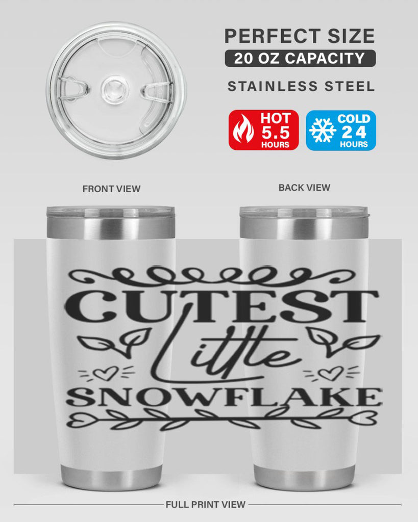 Cutest Little Snowflake 88#- winter- Tumbler