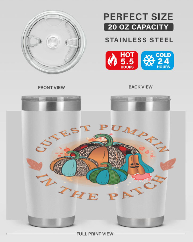 Cutest Pumpkin in the Patch 65#- fall- Tumbler