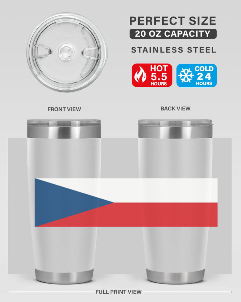 Czechia 152#- world flags- Tumbler
