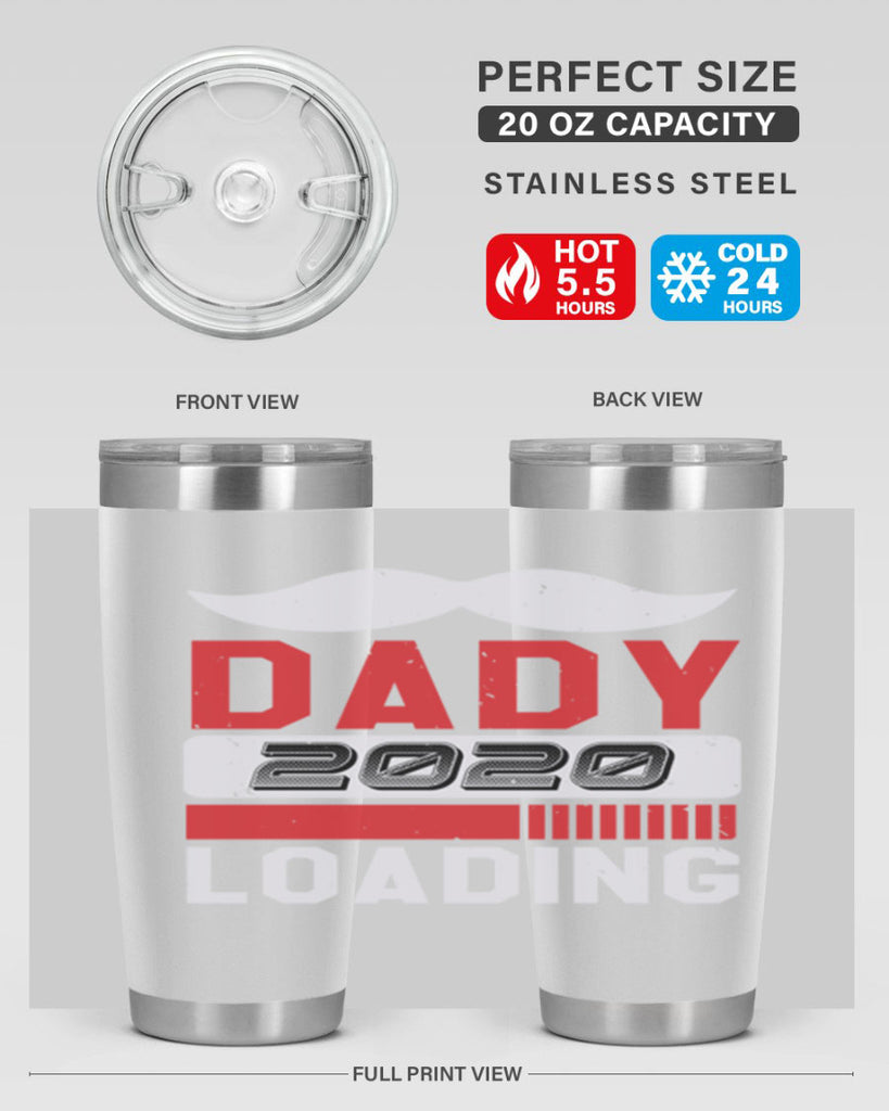 Dady Loading Style 44#- baby shower- tumbler