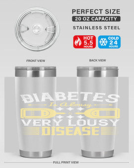 Diabetes is a lousy Very lousy disease Style 1#- diabetes- Tumbler