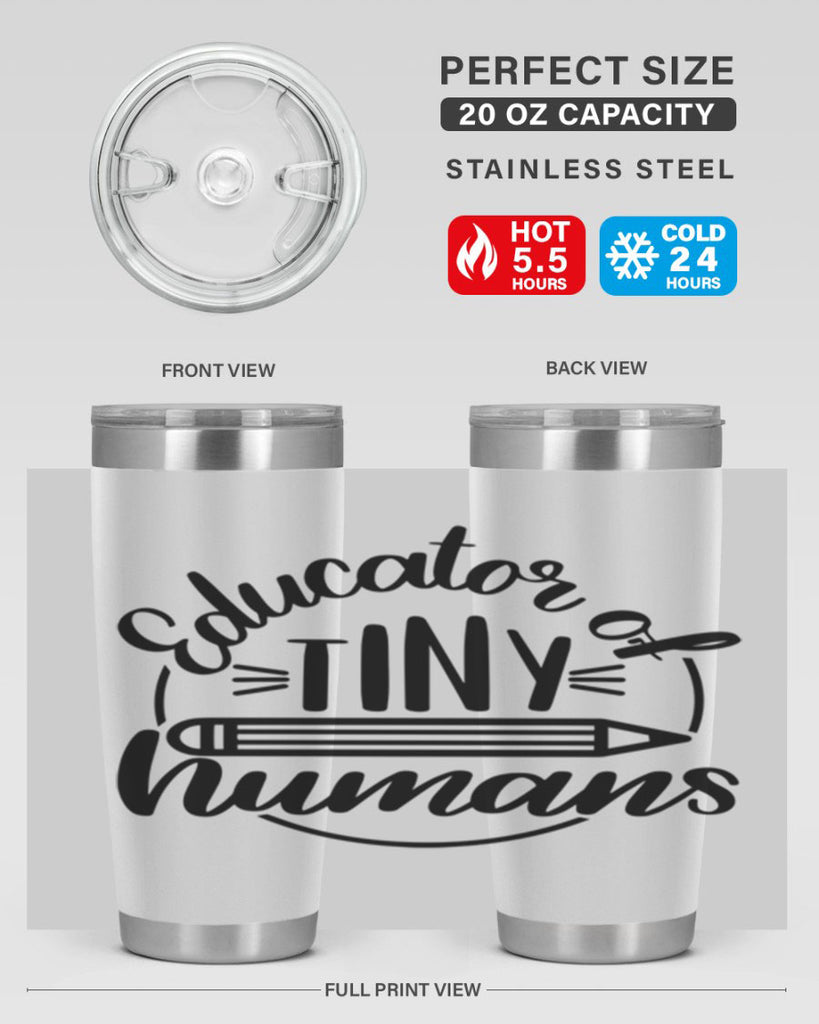 Educator Of Tiny Humans Style 76#- teacher- tumbler