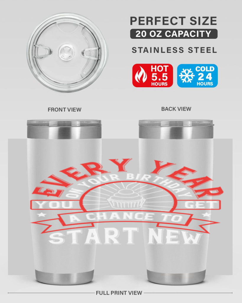 Every year on your birthday you get a chance to start new Style 86#- birthday- tumbler