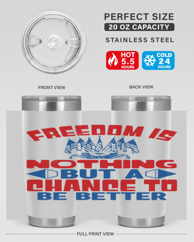 Freedom is nothing Style 6#- Fourt Of July- Tumbler