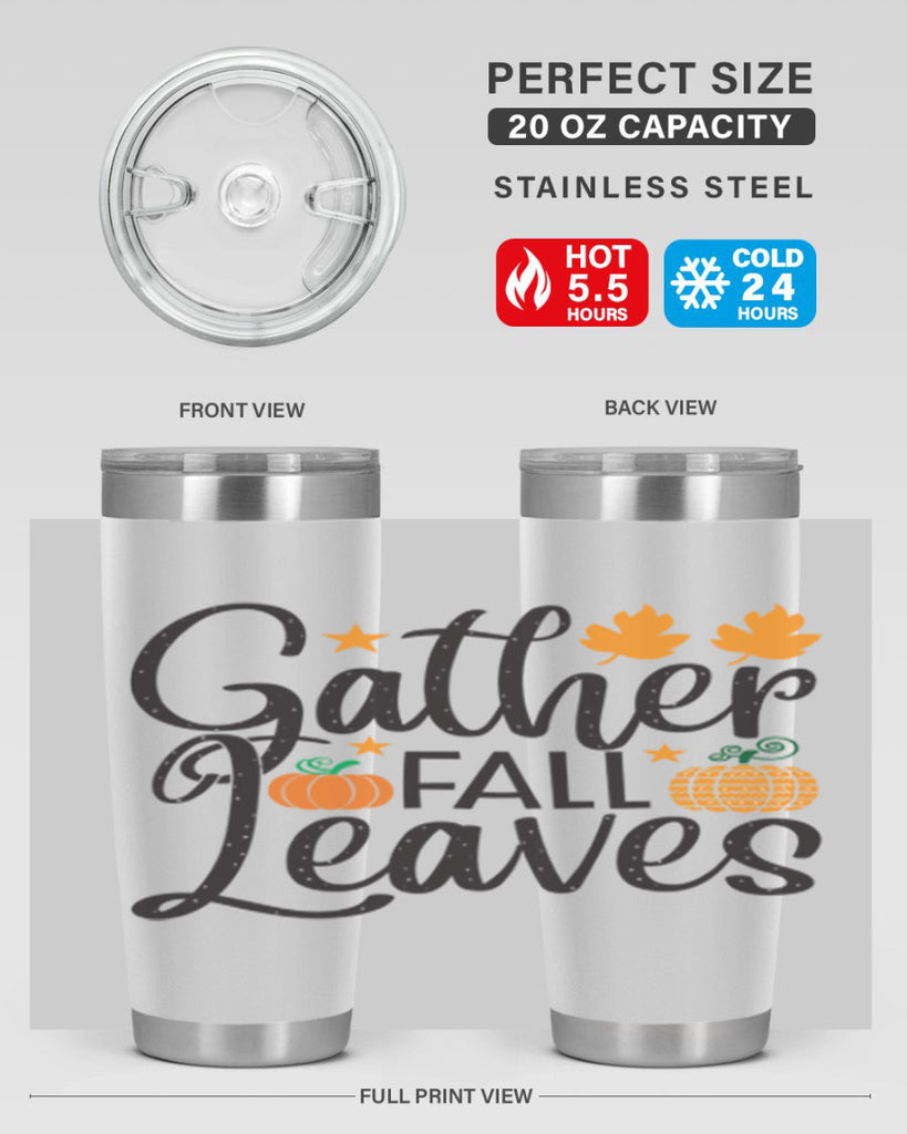 Gatherfallleaves 189#- fall- Tumbler
