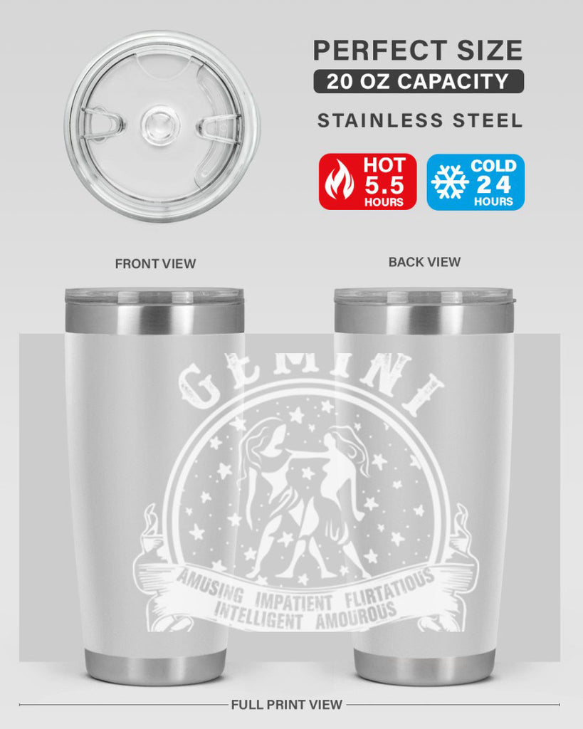 Gemini 10#- zodiac- Tumbler