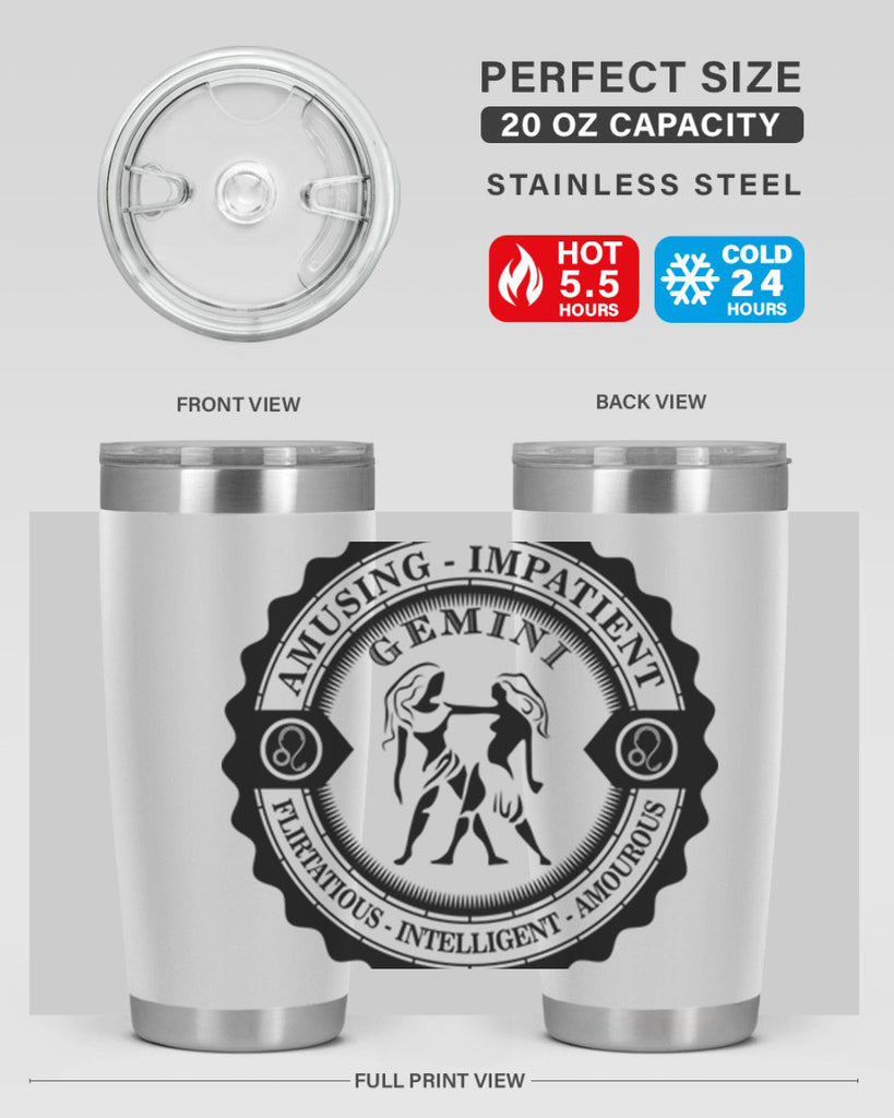 Gemini 11#- zodiac- Tumbler