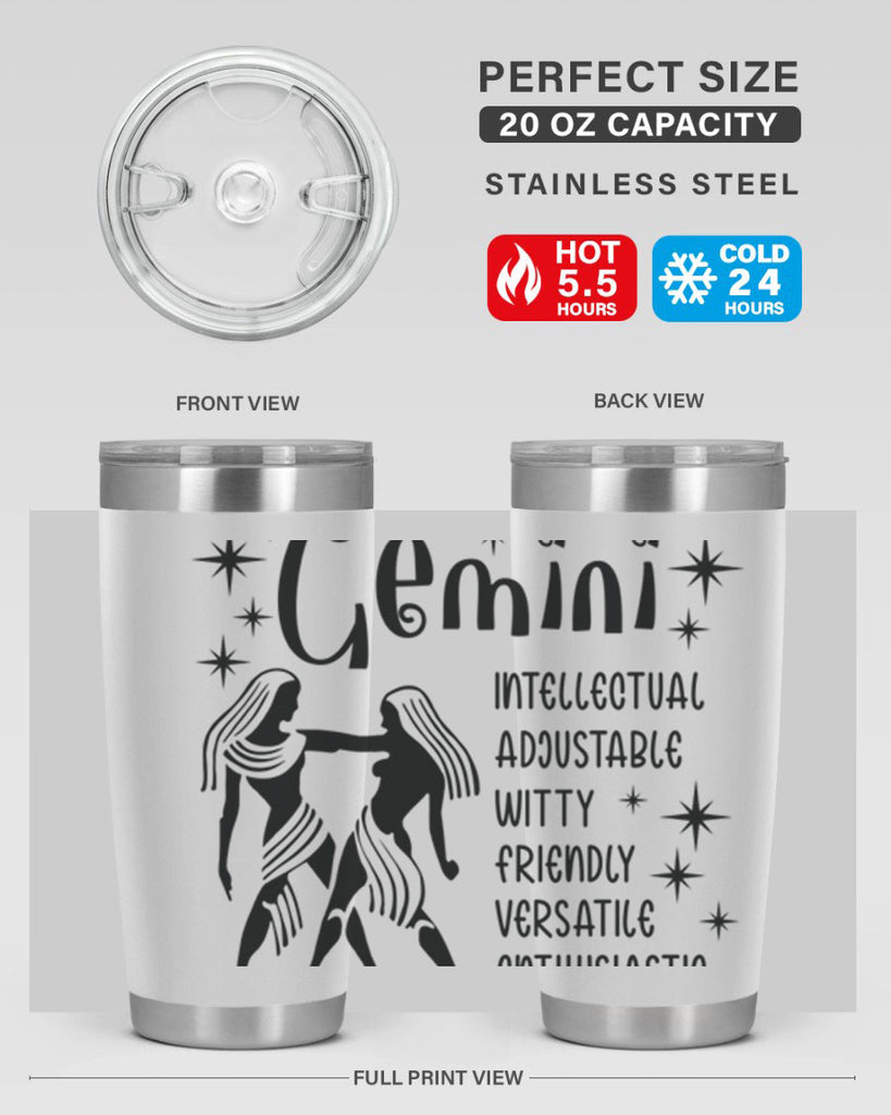 Gemini 217#- zodiac- Tumbler