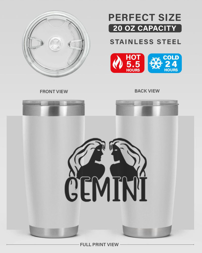 Gemini 227#- zodiac- Tumbler