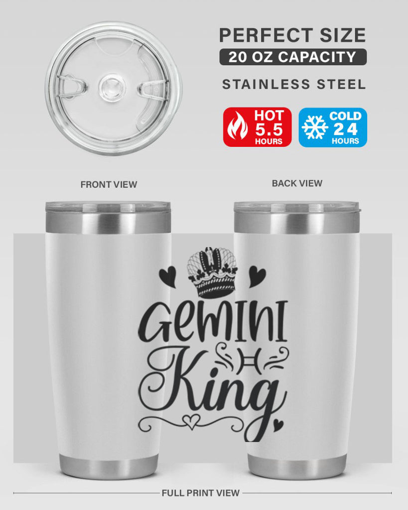 Gemini king 228#- zodiac- Tumbler