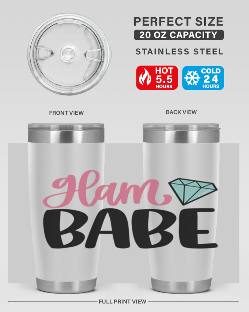 Glam Babe Style 98#- make up- Tumbler