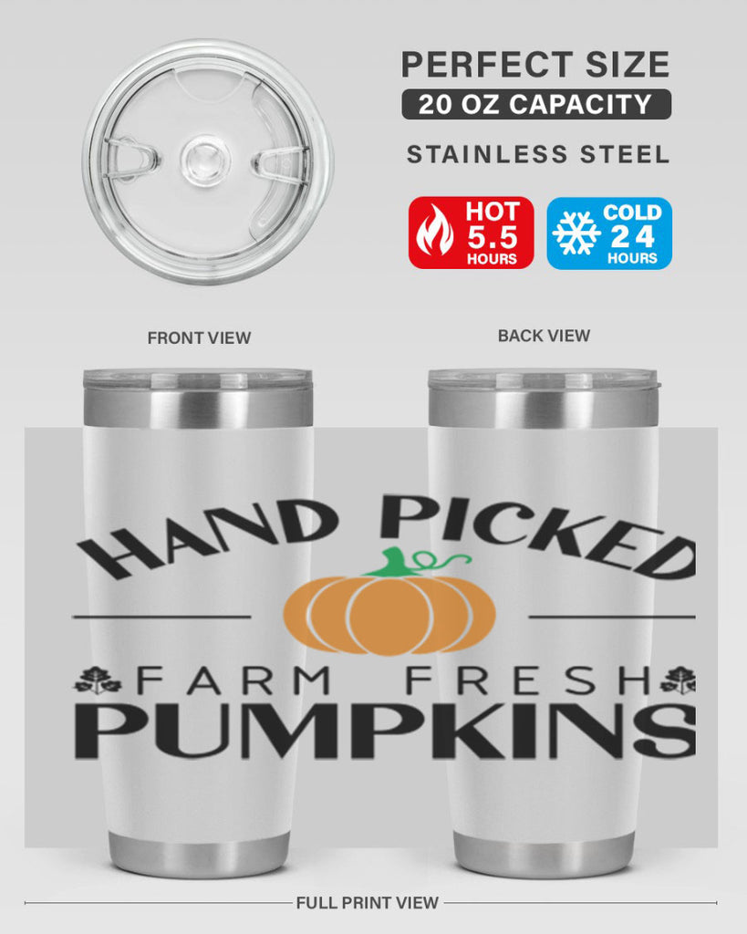 Hand Picked Farm Fresh Pumpkins 215#- fall- Tumbler
