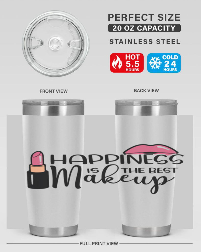 Happiness Is The Best Makeup Style 93#- make up- Tumbler