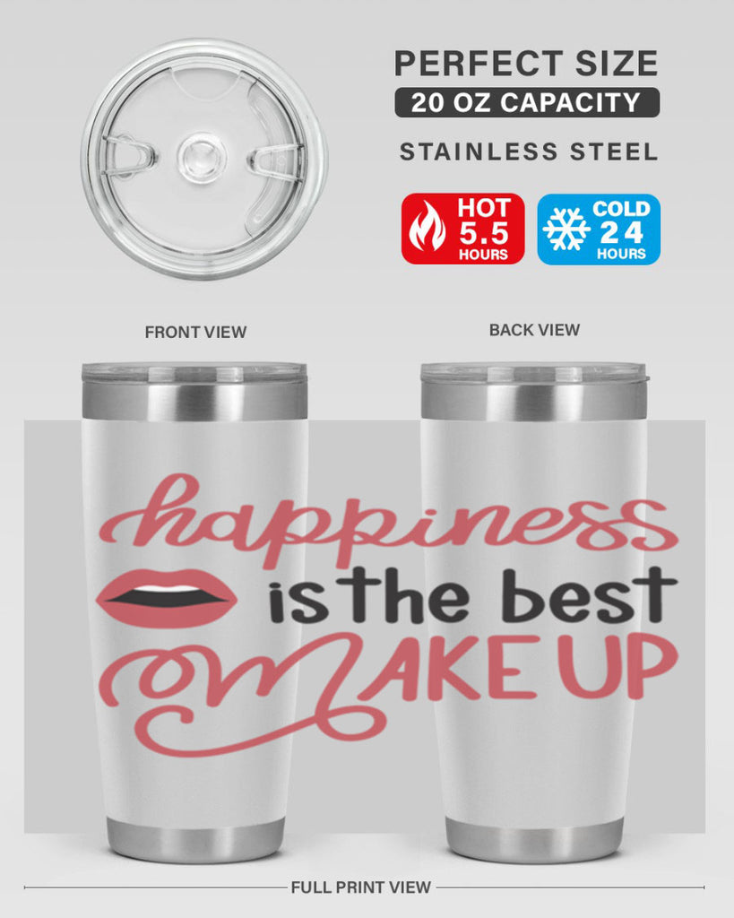 Happiness is the Best Makeup Style 94#- make up- Tumbler