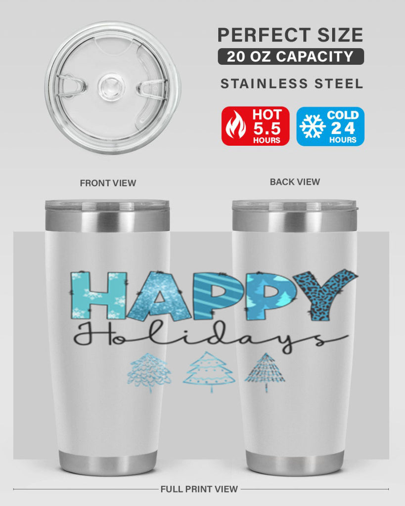Happy Holidays 140#- winter- Tumbler