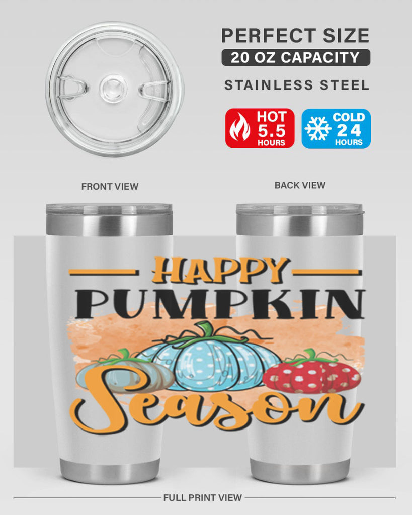 Happy pumpkin season 240#- fall- Tumbler