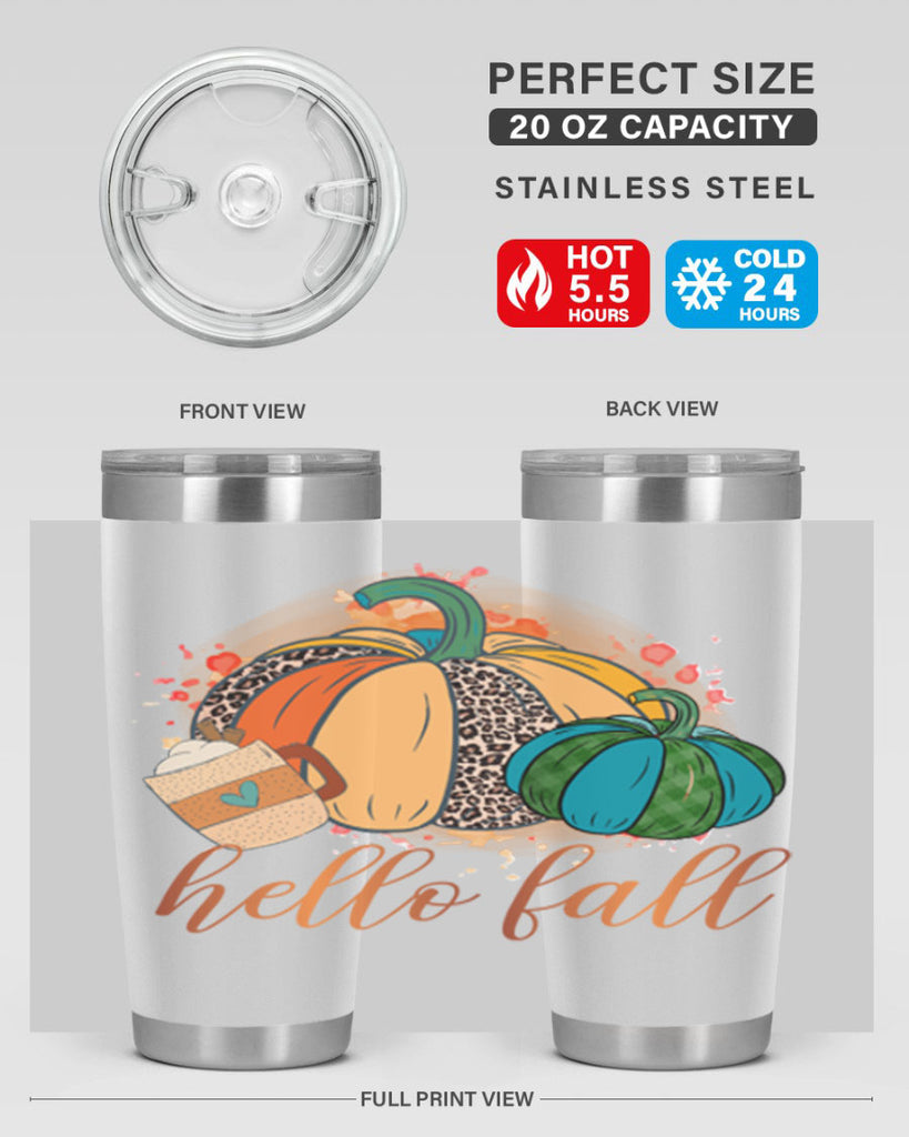 Hello Fall 282#- fall- Tumbler