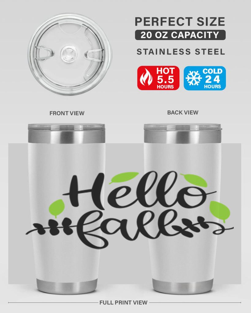 Hello Fall 283#- fall- Tumbler