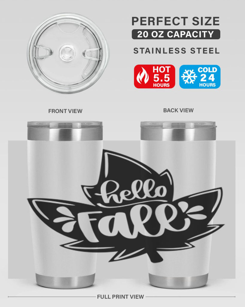 Hello Fall 494#- fall- Tumbler