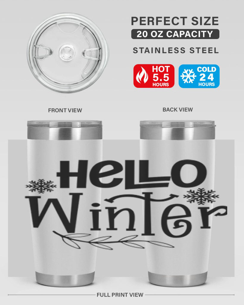 Hello Winter 168#- winter- Tumbler
