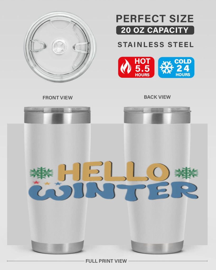Hello Winter 181#- winter- Tumbler