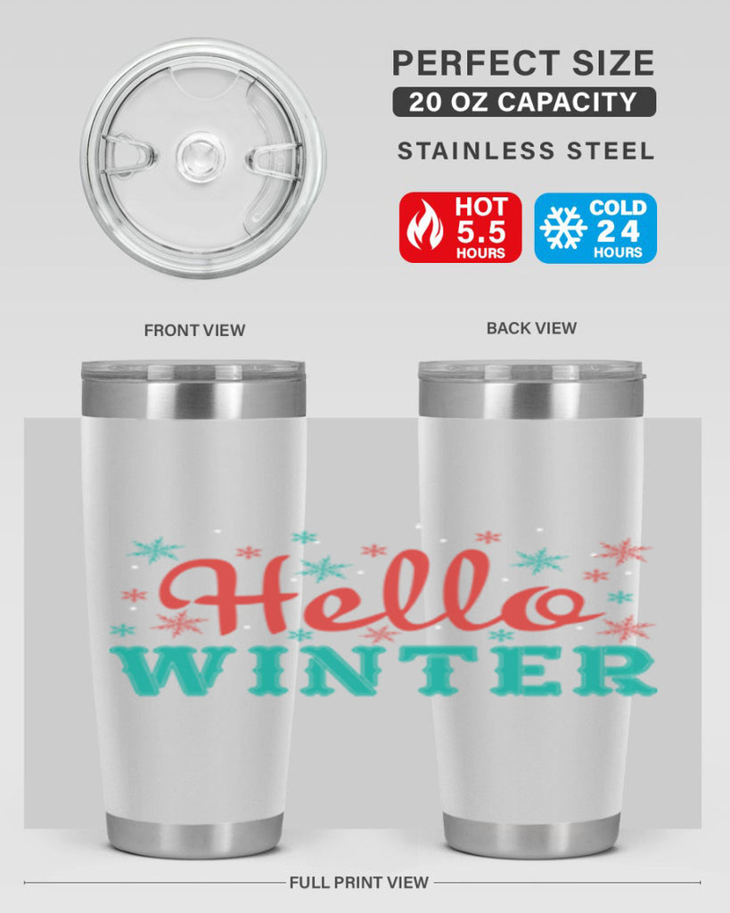 Hello Winter 182#- winter- Tumbler