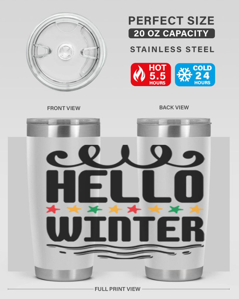 Hello Winter 185#- winter- Tumbler