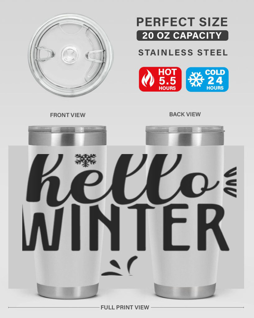 Hello Winter171#- winter- Tumbler