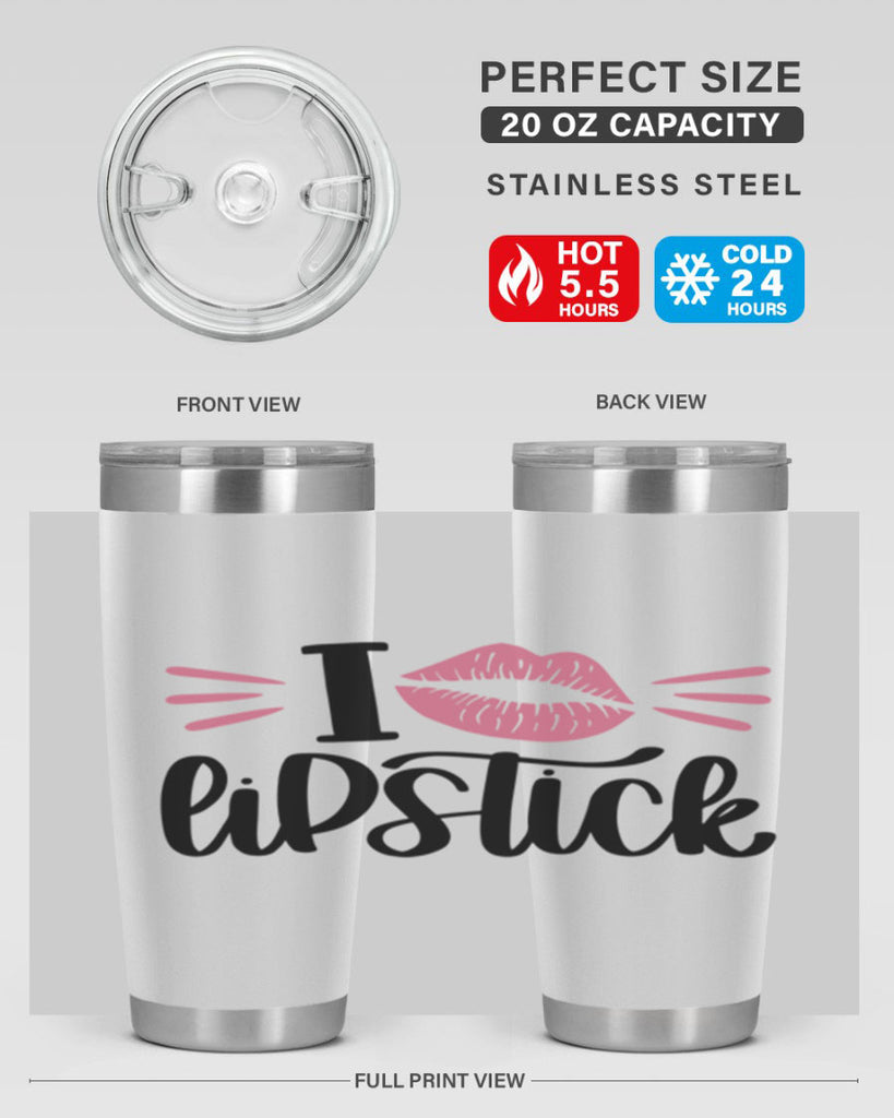 I Love Lipstick Style 86#- make up- Tumbler