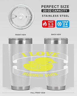 I Love Rubber duck Style 41#- duck- Tumbler