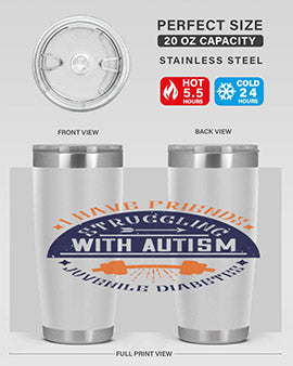 I have friends struggling with autism juvenile diabetes Style 32#- diabetes- Tumbler