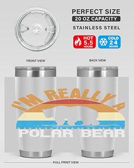 I'm Really A Polar Bear 38#- Bears- Tumbler