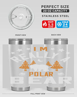 I'm really a polar bear 17#- Bears- Tumbler