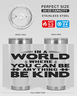In a world Style 48#- autism- Tumbler