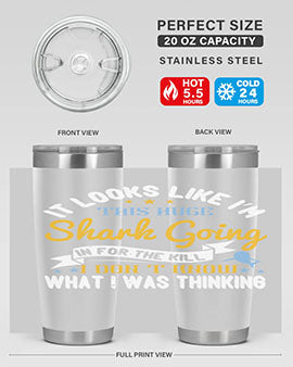 It looks like I’m this huge shark going in for the kill…I don’t know what I was thinking Style 60#- shark  fish- Tumbler