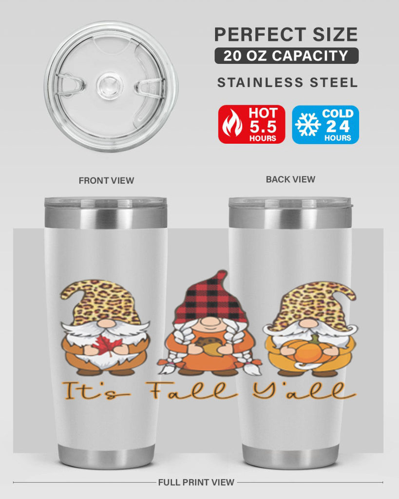 It s Fall Y all Gnome 362#- fall- Tumbler