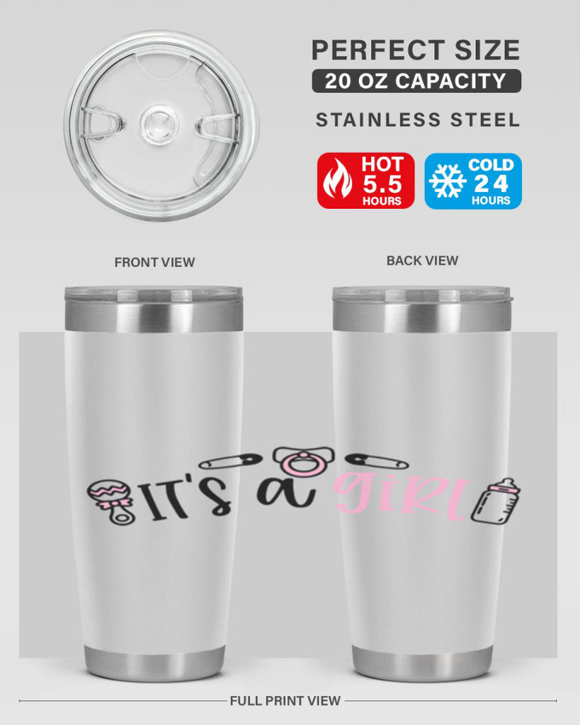 Its A Girl Style 78#- baby- tumbler
