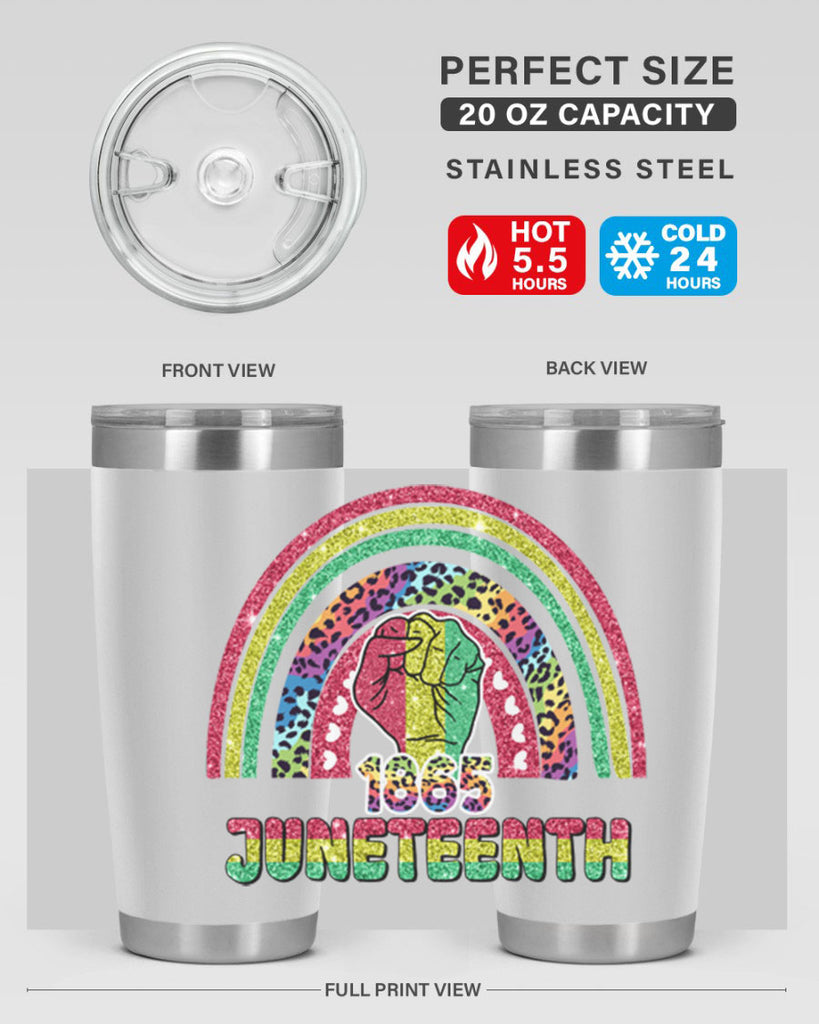 Juneteenth 1865 Rainbow 19#- Juneteenth- tumbler