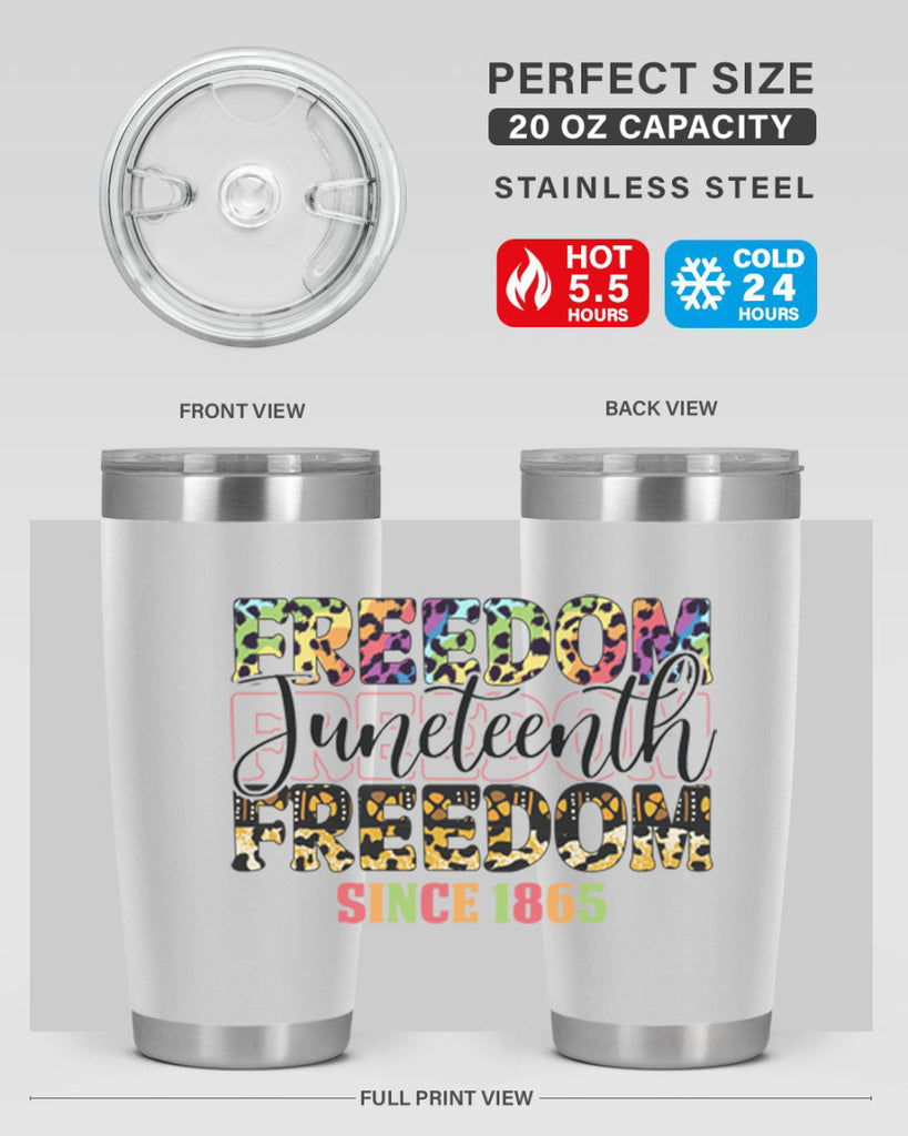 Juneteenth Freedom Since 1865 Png 36#- Juneteenth- tumbler