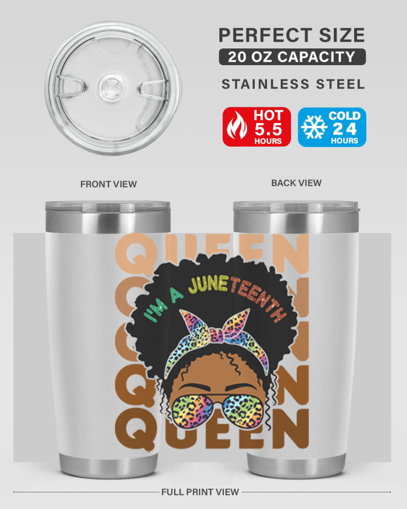 Juneteenth Queen Swag Black Melanin Png 26#- Juneteenth- tumbler