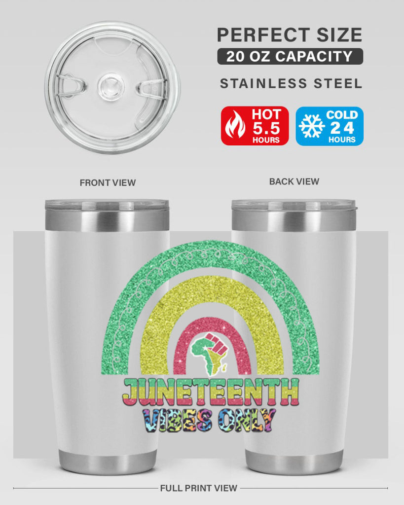 Juneteenth Vibes Only 5#- Juneteenth- tumbler