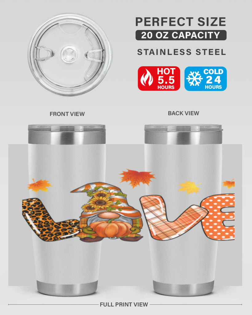 LOVEFallGnomeAutumn 416#- fall- Tumbler